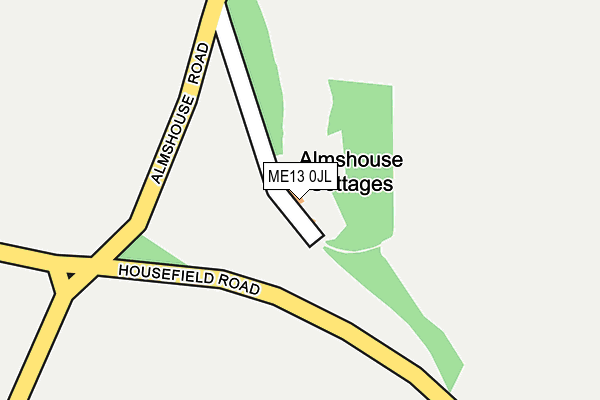 ME13 0JL map - OS OpenMap – Local (Ordnance Survey) ME13 0JL map - OS OpenMap – Local (Ordnance Survey)