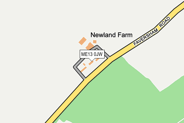 ME13 0JW map - OS OpenMap – Local (Ordnance Survey) ME13 0JW map - OS OpenMap – Local (Ordnance Survey)