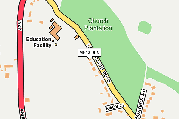 ME13 0LX map - OS OpenMap – Local (Ordnance Survey) ME13 0LX map - OS OpenMap – Local (Ordnance Survey)