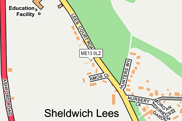 ME13 0LZ map - OS OpenMap – Local (Ordnance Survey) ME13 0LZ map - OS OpenMap – Local (Ordnance Survey)