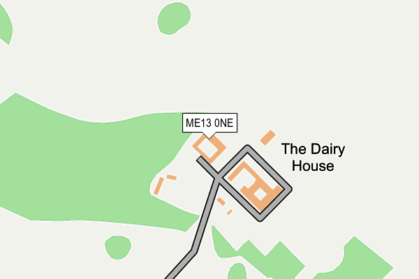 ME13 0NE map - OS OpenMap – Local (Ordnance Survey) ME13 0NE map - OS OpenMap – Local (Ordnance Survey)