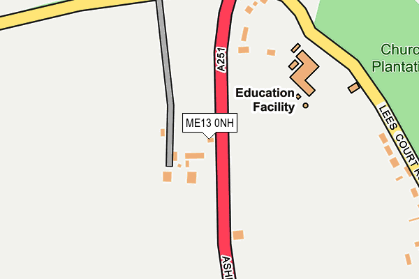 ME13 0NH map - OS OpenMap – Local (Ordnance Survey) ME13 0NH map - OS OpenMap – Local (Ordnance Survey)