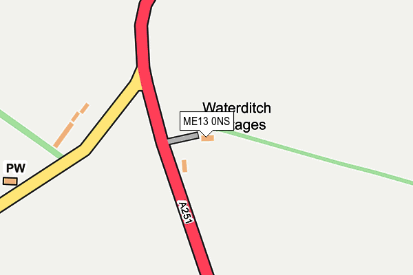 ME13 0NS map - OS OpenMap – Local (Ordnance Survey) ME13 0NS map - OS OpenMap – Local (Ordnance Survey)