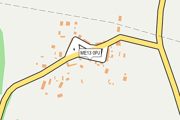 ME13 0PJ map - OS OpenMap – Local (Ordnance Survey) ME13 0PJ map - OS OpenMap – Local (Ordnance Survey)