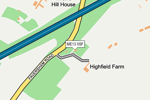 ME13 0SF map - OS OpenMap – Local (Ordnance Survey) ME13 0SF map - OS OpenMap – Local (Ordnance Survey)