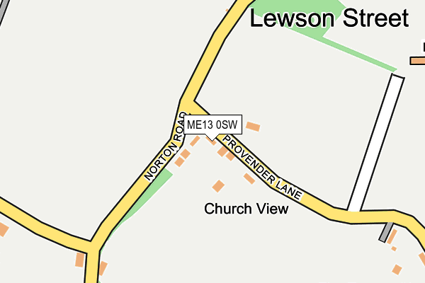 ME13 0SW map - OS OpenMap – Local (Ordnance Survey)