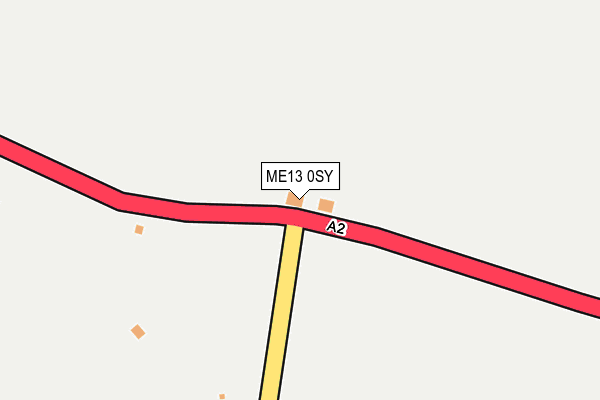 ME13 0SY map - OS OpenMap – Local (Ordnance Survey)