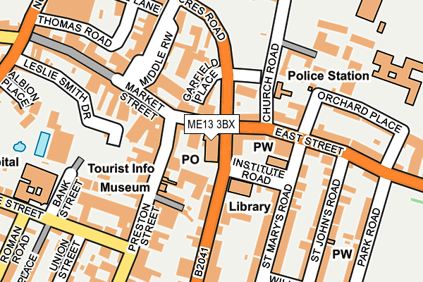ME13 3BX map - OS OpenMap – Local (Ordnance Survey) ME13 3BX map - OS OpenMap – Local (Ordnance Survey)