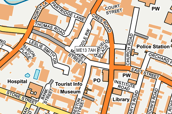 ME13 7AH map - OS OpenMap – Local (Ordnance Survey) ME13 7AH map - OS OpenMap – Local (Ordnance Survey)