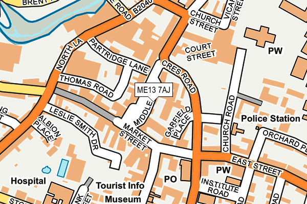 ME13 7AJ map - OS OpenMap – Local (Ordnance Survey) ME13 7AJ map - OS OpenMap – Local (Ordnance Survey)