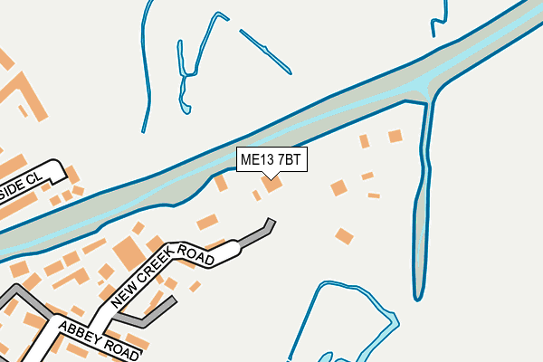 ME13 7BT map - OS OpenMap – Local (Ordnance Survey) ME13 7BT map - OS OpenMap – Local (Ordnance Survey)