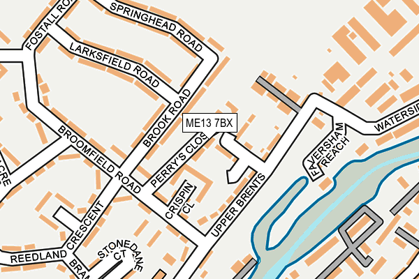 ME13 7BX map - OS OpenMap – Local (Ordnance Survey) ME13 7BX map - OS OpenMap – Local (Ordnance Survey)