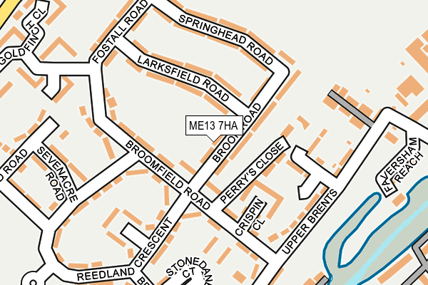 ME13 7HA map - OS OpenMap – Local (Ordnance Survey) ME13 7HA map - OS OpenMap – Local (Ordnance Survey)