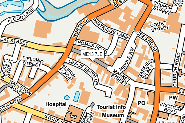 ME13 7JE map - OS OpenMap – Local (Ordnance Survey) ME13 7JE map - OS OpenMap – Local (Ordnance Survey)