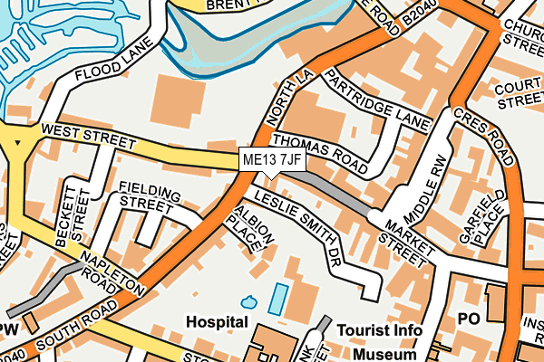 ME13 7JF map - OS OpenMap – Local (Ordnance Survey) ME13 7JF map - OS OpenMap – Local (Ordnance Survey)