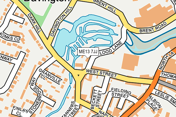 ME13 7JJ map - OS OpenMap – Local (Ordnance Survey)