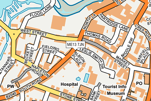ME13 7JN map - OS OpenMap – Local (Ordnance Survey) ME13 7JN map - OS OpenMap – Local (Ordnance Survey)
