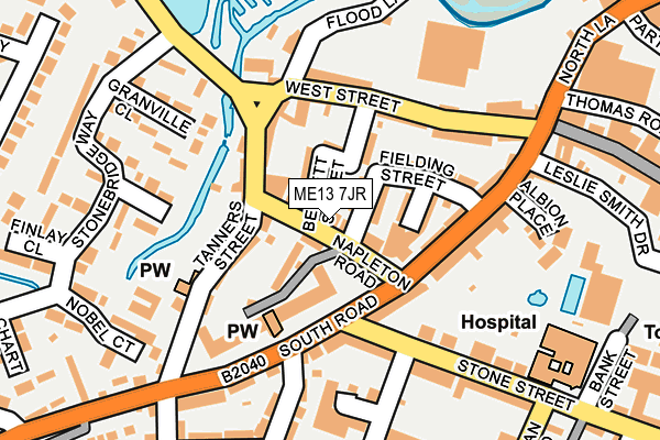 ME13 7JR map - OS OpenMap – Local (Ordnance Survey)