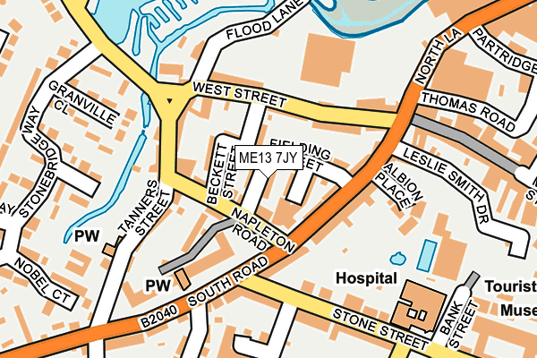 ME13 7JY map - OS OpenMap – Local (Ordnance Survey) ME13 7JY map - OS OpenMap – Local (Ordnance Survey)