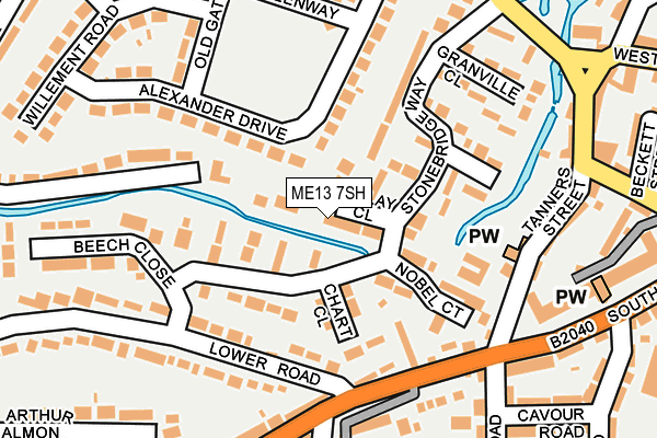 ME13 7SH map - OS OpenMap – Local (Ordnance Survey) ME13 7SH map - OS OpenMap – Local (Ordnance Survey)