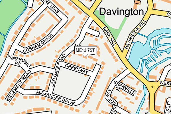ME13 7ST map - OS OpenMap – Local (Ordnance Survey) ME13 7ST map - OS OpenMap – Local (Ordnance Survey)