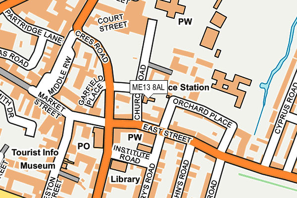 ME13 8AL map - OS OpenMap – Local (Ordnance Survey) ME13 8AL map - OS OpenMap – Local (Ordnance Survey)