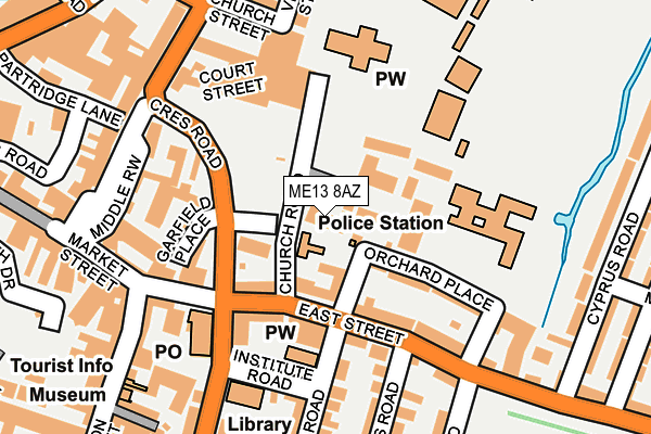 ME13 8AZ map - OS OpenMap – Local (Ordnance Survey) ME13 8AZ map - OS OpenMap – Local (Ordnance Survey)