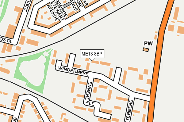 ME13 8BP map - OS OpenMap – Local (Ordnance Survey) ME13 8BP map - OS OpenMap – Local (Ordnance Survey)