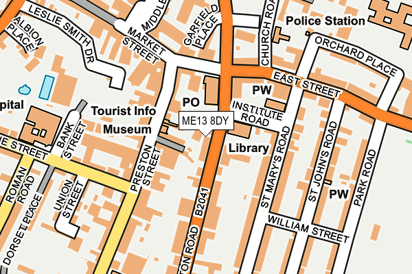ME13 8DY map - OS OpenMap – Local (Ordnance Survey) ME13 8DY map - OS OpenMap – Local (Ordnance Survey)