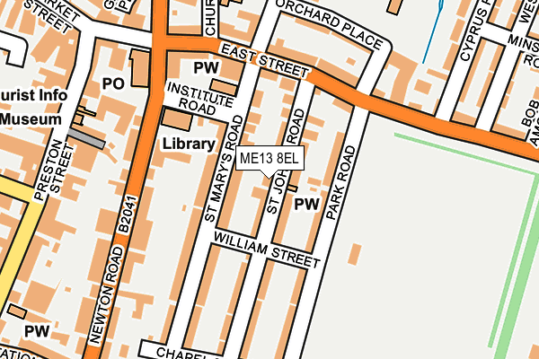 ME13 8EL map - OS OpenMap – Local (Ordnance Survey) ME13 8EL map - OS OpenMap – Local (Ordnance Survey)