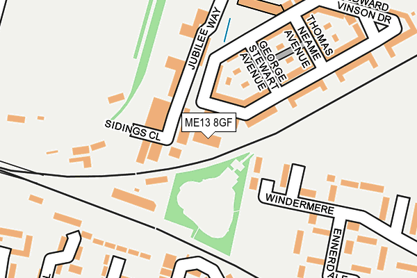 ME13 8GF map - OS OpenMap – Local (Ordnance Survey) ME13 8GF map - OS OpenMap – Local (Ordnance Survey)