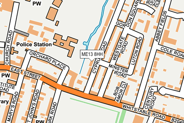 ME13 8HH map - OS OpenMap – Local (Ordnance Survey) ME13 8HH map - OS OpenMap – Local (Ordnance Survey)