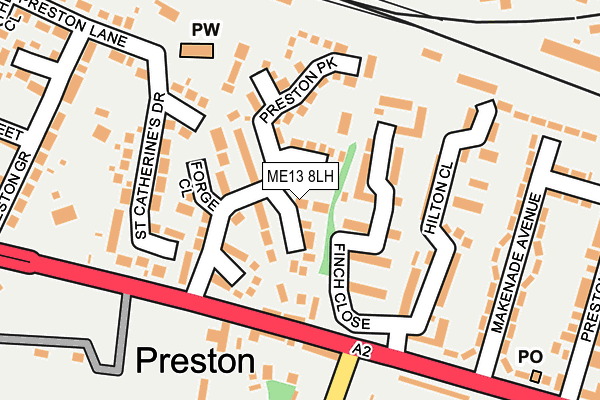 ME13 8LH map - OS OpenMap – Local (Ordnance Survey) ME13 8LH map - OS OpenMap – Local (Ordnance Survey)