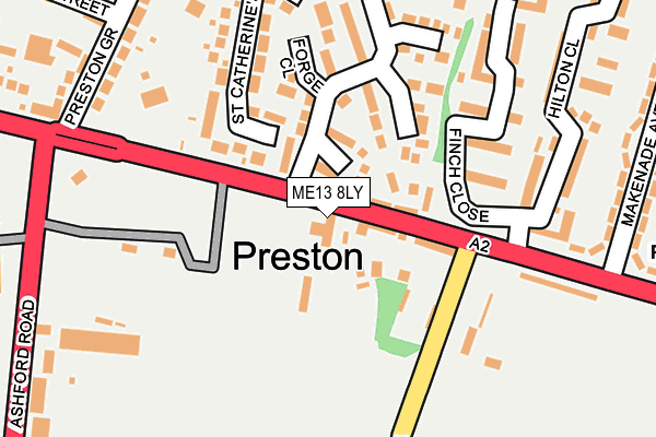 ME13 8LY map - OS OpenMap – Local (Ordnance Survey) ME13 8LY map - OS OpenMap – Local (Ordnance Survey)