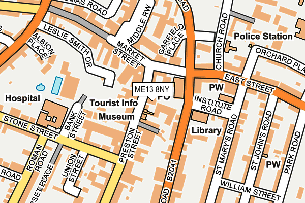ME13 8NY map - OS OpenMap – Local (Ordnance Survey) ME13 8NY map - OS OpenMap – Local (Ordnance Survey)