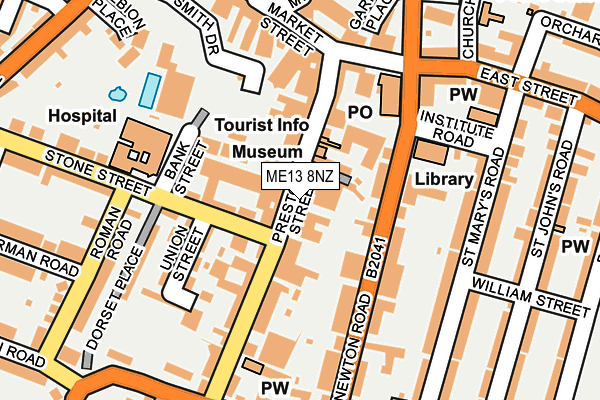 ME13 8NZ map - OS OpenMap – Local (Ordnance Survey) ME13 8NZ map - OS OpenMap – Local (Ordnance Survey)