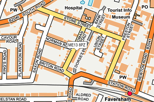 ME13 8PZ map - OS OpenMap – Local (Ordnance Survey) ME13 8PZ map - OS OpenMap – Local (Ordnance Survey)
