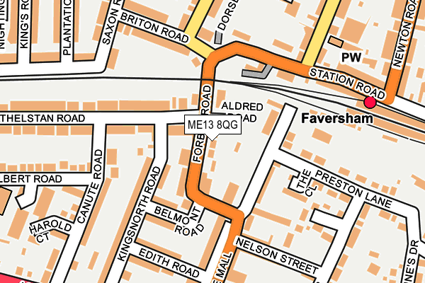 ME13 8QG map - OS OpenMap – Local (Ordnance Survey) ME13 8QG map - OS OpenMap – Local (Ordnance Survey)