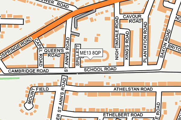 ME13 8QP map - OS OpenMap – Local (Ordnance Survey) ME13 8QP map - OS OpenMap – Local (Ordnance Survey)