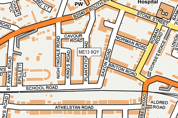 ME13 8QY map - OS OpenMap – Local (Ordnance Survey) ME13 8QY map - OS OpenMap – Local (Ordnance Survey)