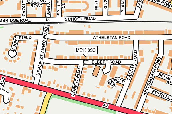 ME13 8SQ map - OS OpenMap – Local (Ordnance Survey) ME13 8SQ map - OS OpenMap – Local (Ordnance Survey)
