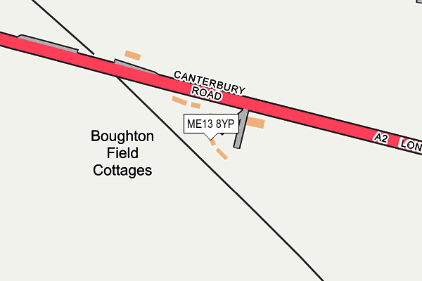 ME13 8YP map - OS OpenMap – Local (Ordnance Survey) ME13 8YP map - OS OpenMap – Local (Ordnance Survey)