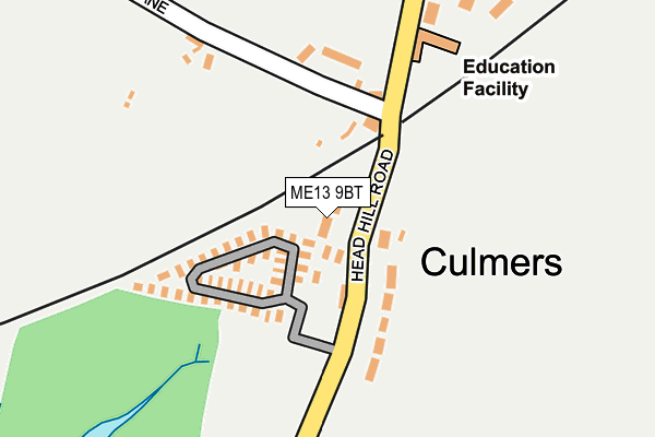 ME13 9BT map - OS OpenMap – Local (Ordnance Survey) ME13 9BT map - OS OpenMap – Local (Ordnance Survey)