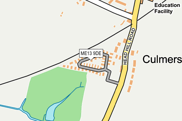 ME13 9DE map - OS OpenMap – Local (Ordnance Survey) ME13 9DE map - OS OpenMap – Local (Ordnance Survey)