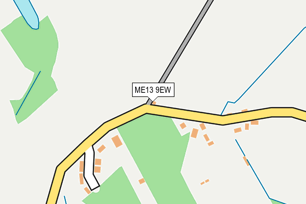 ME13 9EW map - OS OpenMap – Local (Ordnance Survey) ME13 9EW map - OS OpenMap – Local (Ordnance Survey)