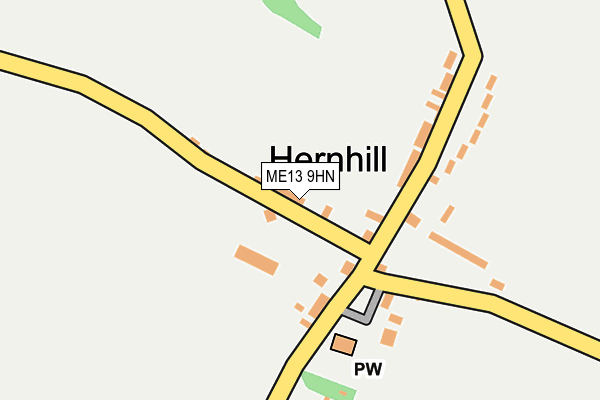 ME13 9HN map - OS OpenMap – Local (Ordnance Survey) ME13 9HN map - OS OpenMap – Local (Ordnance Survey)