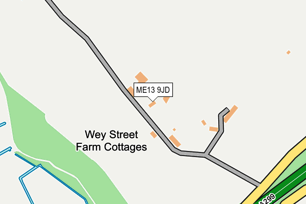 ME13 9JD map - OS OpenMap – Local (Ordnance Survey) ME13 9JD map - OS OpenMap – Local (Ordnance Survey)
