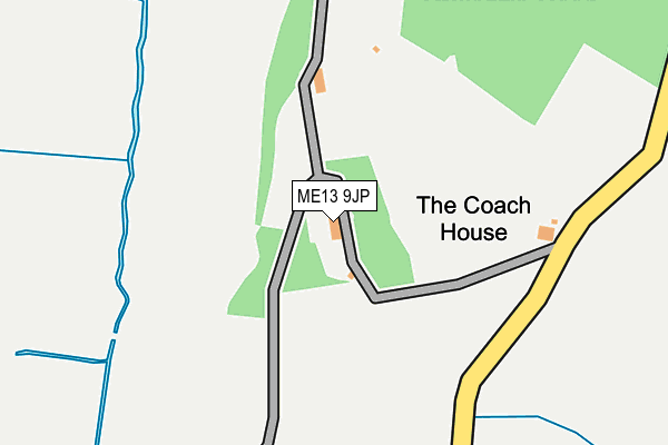 ME13 9JP map - OS OpenMap – Local (Ordnance Survey) ME13 9JP map - OS OpenMap – Local (Ordnance Survey)