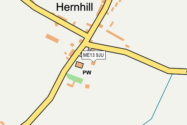ME13 9JU map - OS OpenMap – Local (Ordnance Survey) ME13 9JU map - OS OpenMap – Local (Ordnance Survey)
