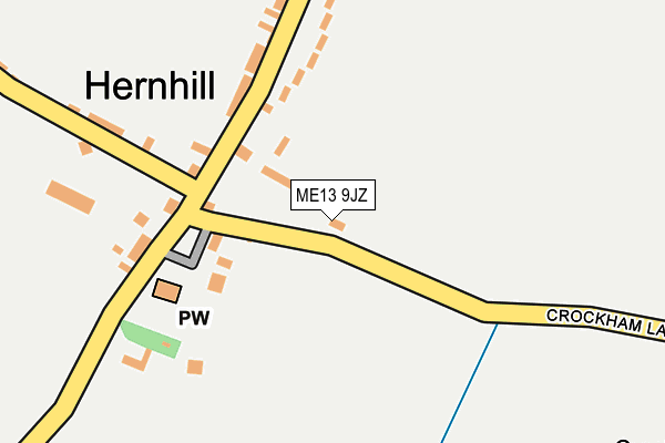 ME13 9JZ map - OS OpenMap – Local (Ordnance Survey) ME13 9JZ map - OS OpenMap – Local (Ordnance Survey)